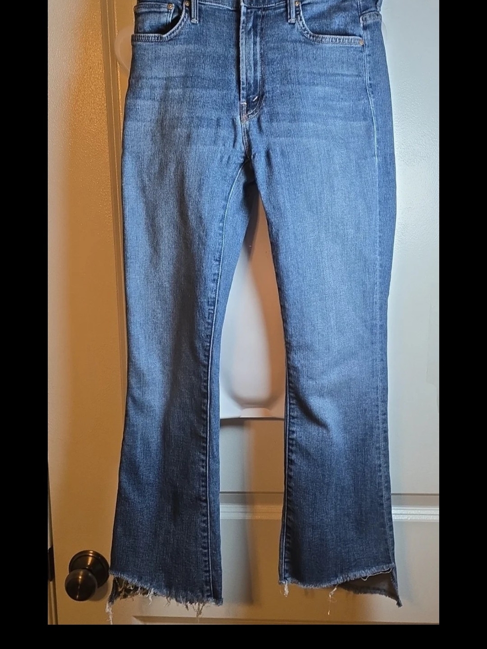 MOTHER denim The Insider Crop Step Fray Jeans 27/25
